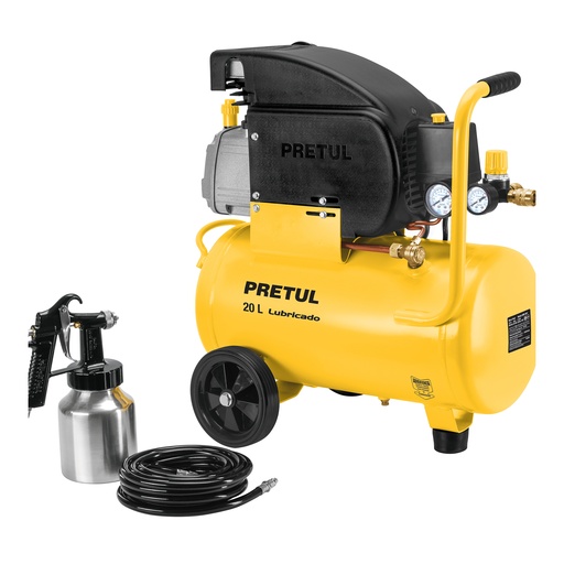 [T24357] Kit, compresor 20L, 2-1/2 HP,manguera PVC y pistola,Pretul - Pag 117