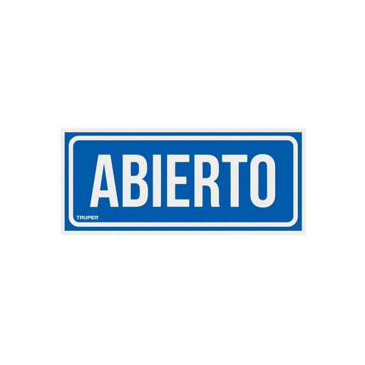 [T18239] Letrero de señalización 'ABIERTO/CERRADO', 28 x 12 cm - Pag 465
