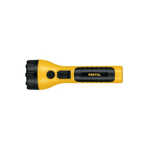 [T26101] Linterna plástica recargable de LED, 120 lúmenes, Pretul - Pag 259
