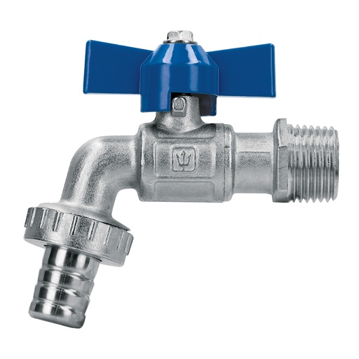 [T48308] Llave de esfera c/maneral corto, latón, 130gr, 1/2', Foset - Pag 721