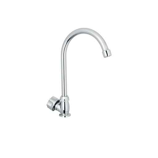 [T47380] Llave individual para fregadero, ABS, cuello curvo, Basic - Pag 620