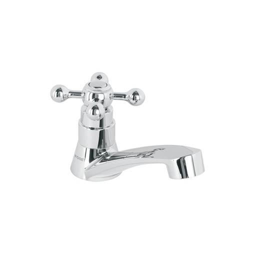 [T48383] Llave individual para lavabo, ABS, maneral cruceta, Basic - Pag 617