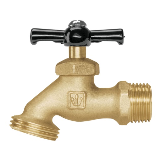 [T49074] Llave para manguera, de latón, 100 g, 1/2', Foset Basic - Pag 720