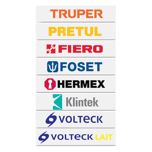 [T61052] Logotipos de vinil autoadherible de 60 cm, Truper - Pag 509
