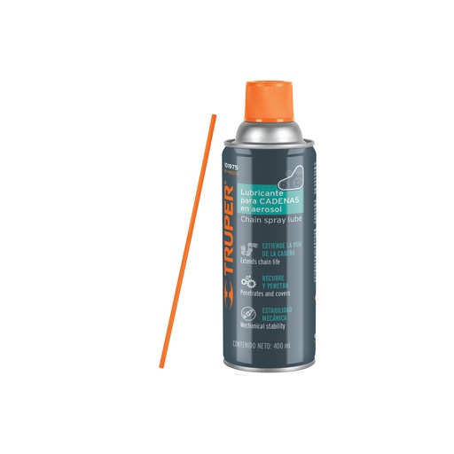 [T101975] Lubricante de cadenas en aerosol 400 ml, Truper - Pag 274