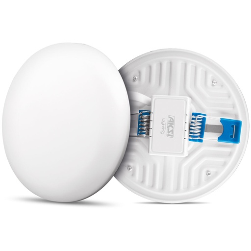 [A117983] Luminario Circular Empotrable Ajustable y de Sobreponer 15W, Luz Cálida