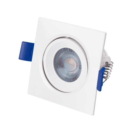 [A121101] Luminario Cuadrado 3W, Luz Blanca, empotrable dirigible