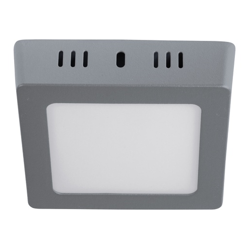 [T47446] Luminario LED cuadrado tipo plafón 6 W, gris, luz de día - Pag 592