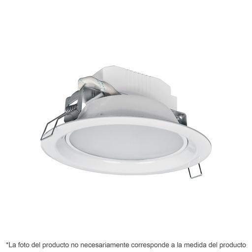 [T48094] Luminario LED empotrado redondo de 5 W, luz cálida, Volteck - Pag 598