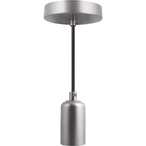 [A125104] Luminario colgante BASIC - Plata Brillante (1 mt)