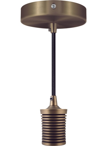 [A125132] Luminario colgante MILAN - Plata Mate (1 mt)