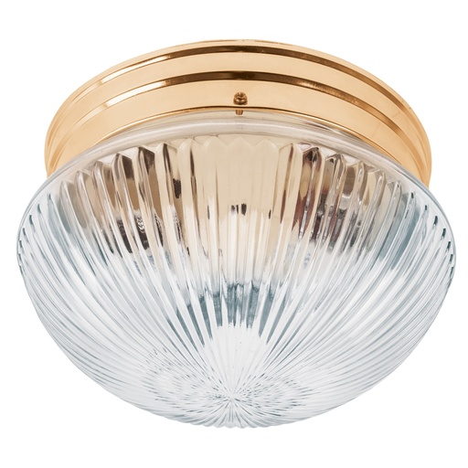 [T46627] Luminario decorativo 15x24 cm pantalla cristal, s/lámparas