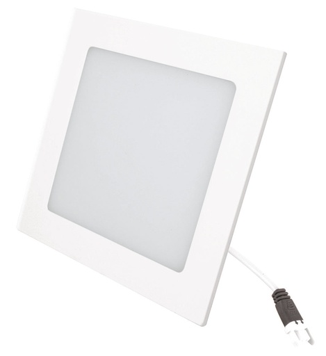 [A117936] Luminario empotrable cuadrado LED, Linea ECO, 12 W, luz blanca 6500K