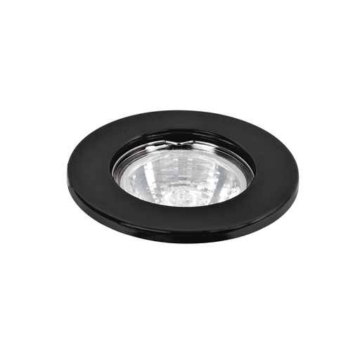 [T46613] Luminario redondo negro spot fijo, lámpara no incluida - Pag 596