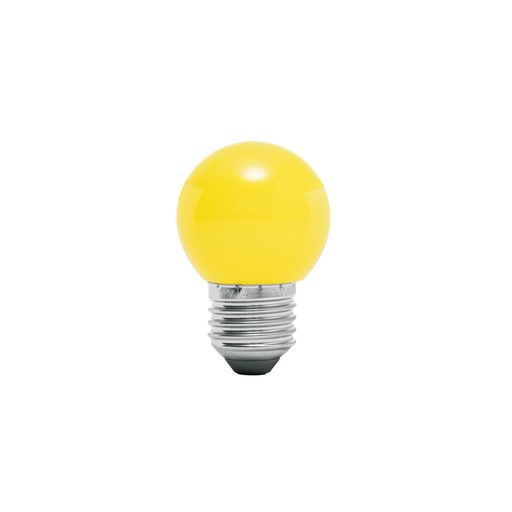 [T46028] Lámpara LED tipo bulbo G45 1 W color amarillo, caja, Volteck - Pag 587