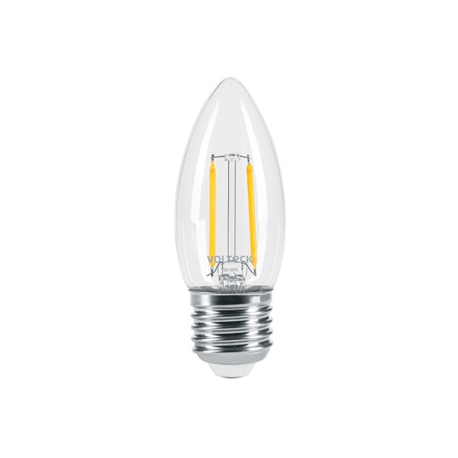 [T46212] Lámpara LED tipo vela 3 W con filamento luz cálida, blíster - Pag 584