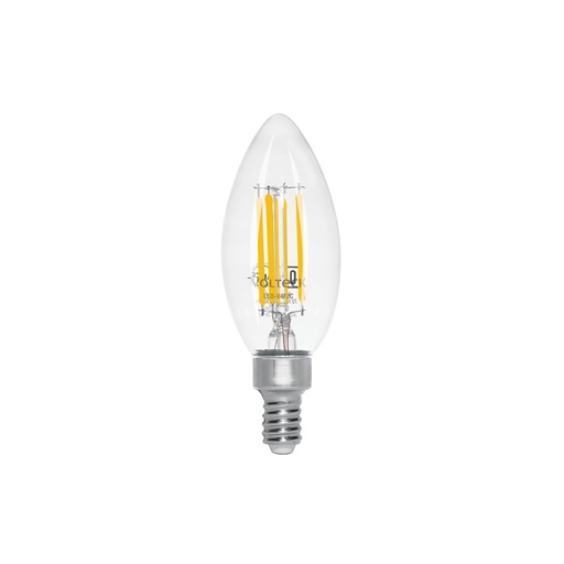 [T48253] Lámpara LED tipo vela 4 W con filamento base E12 luz cálida - Pag 584