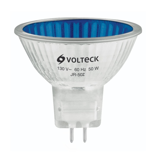 [T47249] Lámpara de halógeno azul 50 W tipo MR16 en caja, Volteck - Pag 591
