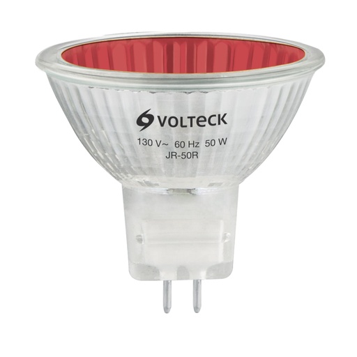 [T47255] Lámpara de halógeno rojo 50 W tipo MR16 en caja, Volteck - Pag 591