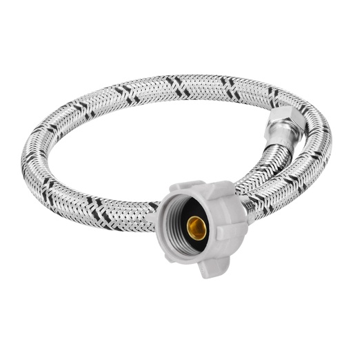 [T45501] Manguera WC, acero inox, 3/8'x7/8', 50 cm, conector plástico - Pag 677