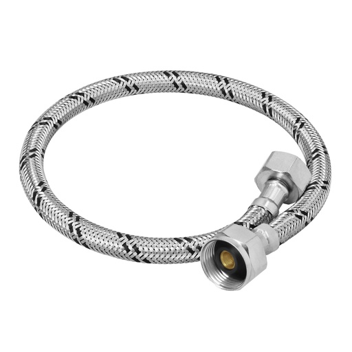 [T49527] Manguera para WC, acero inox, 1/2' x 7/8', 50 cm, Foset - Pag 677