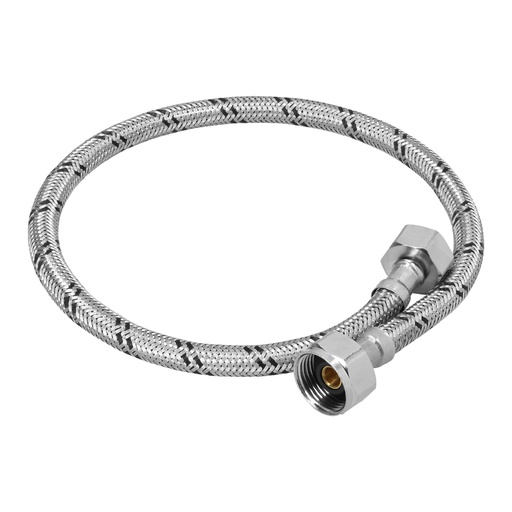 [T49528] Manguera para WC, acero inox, 1/2' x 7/8', 60 cm, Foset - Pag 677