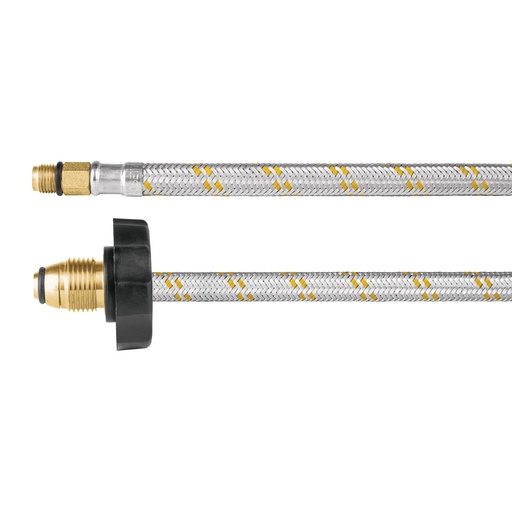 [T49136] Manguera pigtail, acero inox, 7/16' x 7/8', 55 cm, Foset - Pag 680