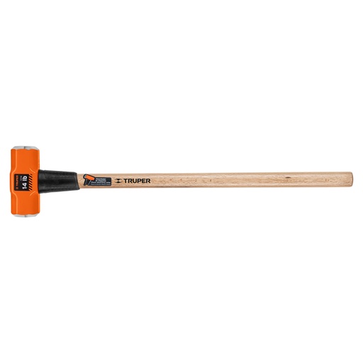 [T16514] Marro octagonal 14 lb, mango de madera 36', Truper - Pag 364