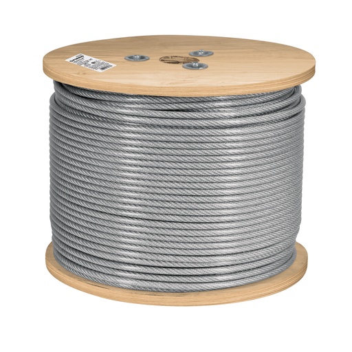 [T48811] Metro cable flexible 3/16' acero 7x19 recubierto PVC, 300 m - Pag 736
