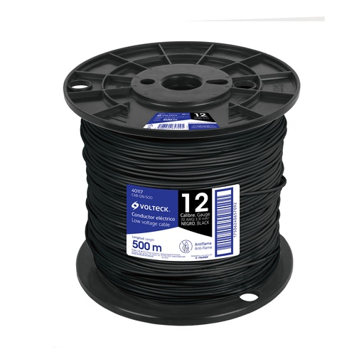 [T40117] Metro de cable THHW-LS 12 AWG negro en carrete de 500 m - Pag 548