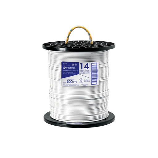 [T40112] Metro de cable THHW-LS 14 AWG blanco en carrete de 500 m - Pag 548