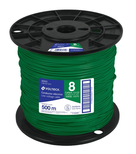 [T40123] Metro de cable THHW-LS 8 AWG verde en carrete de 500 m - Pag 548
