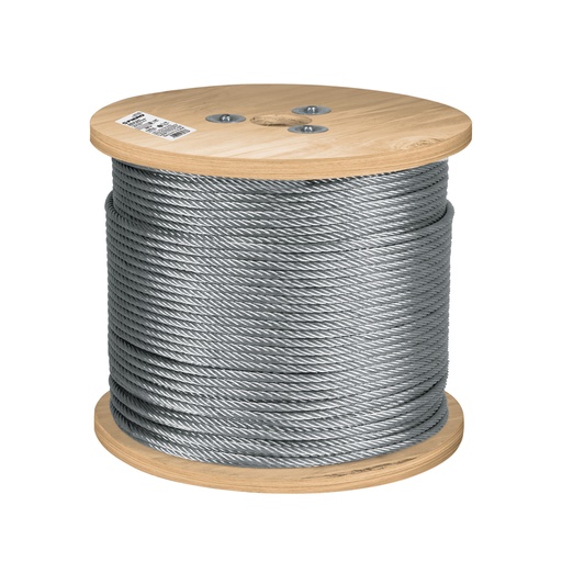 [T48803] Metro de cable flexible 1/4' de acero 7x19 hilos, 300 m - Pag 736