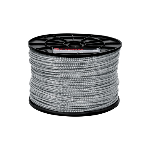 [T48801] Metro de cable flexible 1/8' de acero 7x19 hilos, 300 m - Pag 736