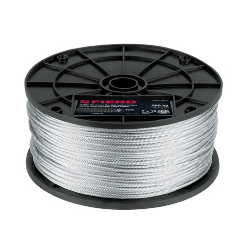 [T48800] Metro de cable flexible 3/32' de acero 7x19 hilos, 300 m - Pag 736