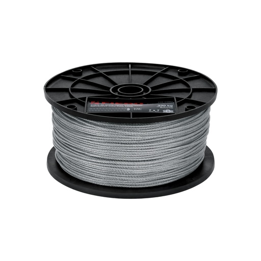 [T48796] Metro de cable rígido 3/32' de acero 7x7 hilos, 300 m, Fiero - Pag 736