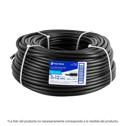 [T40005] Metro de cable uso extra rudo 3 x 10 AWG en rollo de 100 m - Pag 547