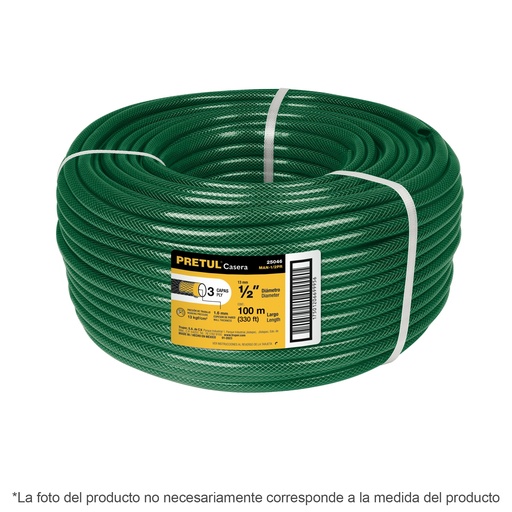 [T20599] Metro de manguera 3/4' 3 capas en rollo de 100 m, Pretul - Pag 297