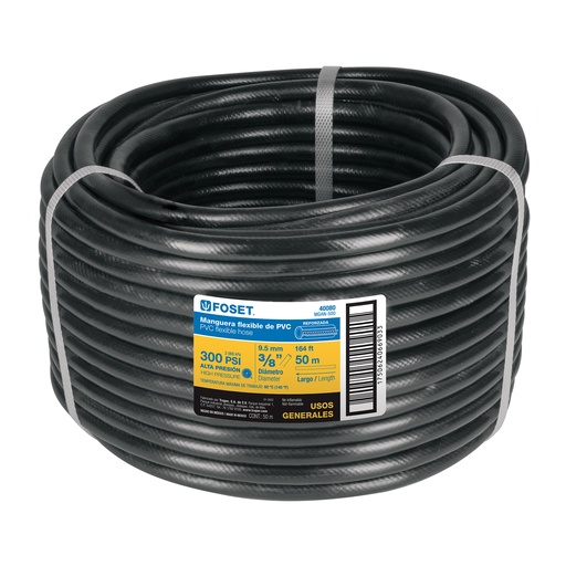 [T40080] Metro de manguera 3/8' flexible negra en 50 m, sin conexión - Pag 681