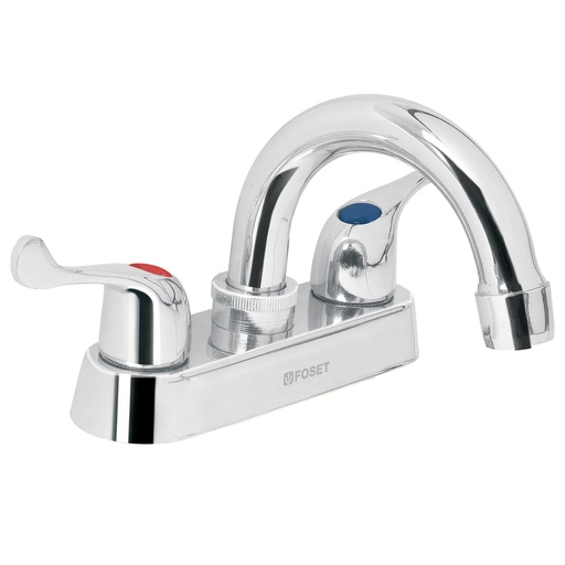 [T49279] Mezcladora 4' para lavabo, cuello curvo, manerales palanca - Pag 615