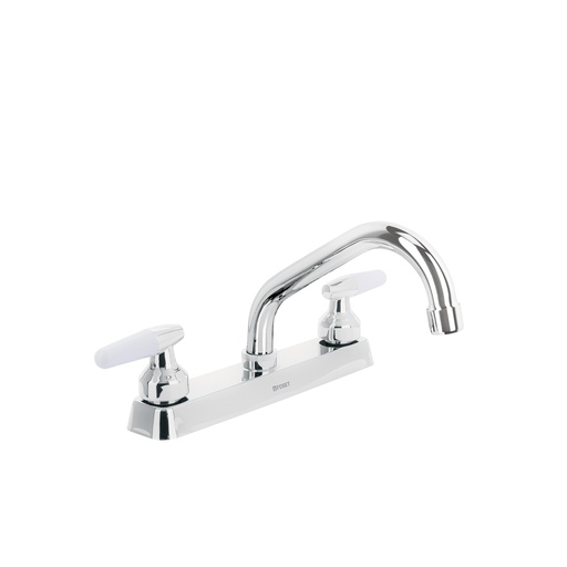 [T45610] Mezcladora 8' p/fregadero, cuello corto, manerales cono - Pag 619