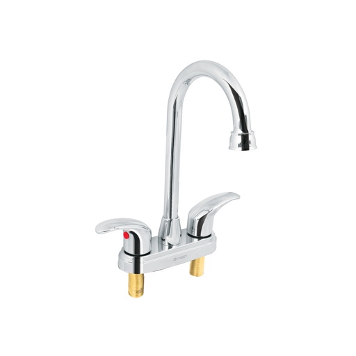 [T49691] Mezcladora cromo 4' para lavabo, cuello bar, palanca, Aqua - Pag 626