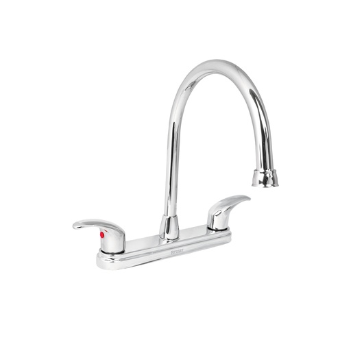 [T49687] Mezcladora cromo 8' para fregadero, manerales palanca, Aqua - Pag 627