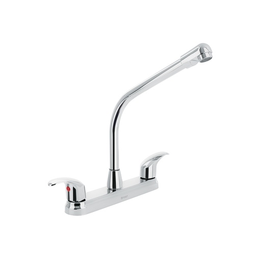 [T45627] Mezcladora inox 8' p/fregadero, cuello cobra, palanca, Aqua - Pag 627