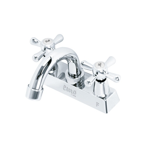 [A115004] Mezcladora para lavabo 4" cuello curvo maneral tipo 4 puntas