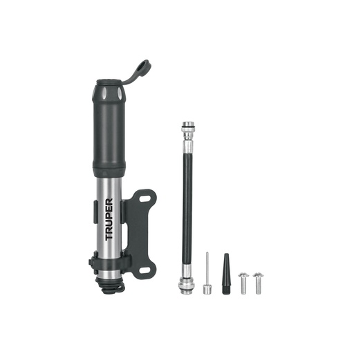 [T11997] Mini bomba manual para bicicleta, abatible, 75 PSI, Truper - Pag 67