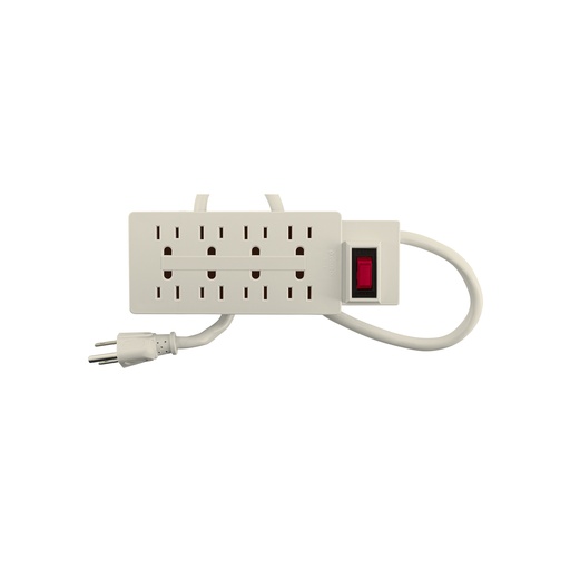 [T47186] Multicontacto 14 AWG uso rudo con 8 entradas, Volteck - Pag 565
