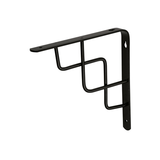 [T47703] Ménsula reforzada negra 8 x 8' diseño escalera, Fiero - Pag 748