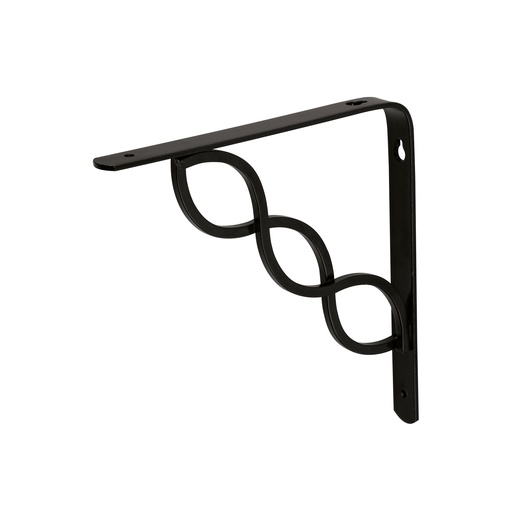 [T47701] Ménsula reforzada negra 8 x 8' diseño trenza, Fiero - Pag 748