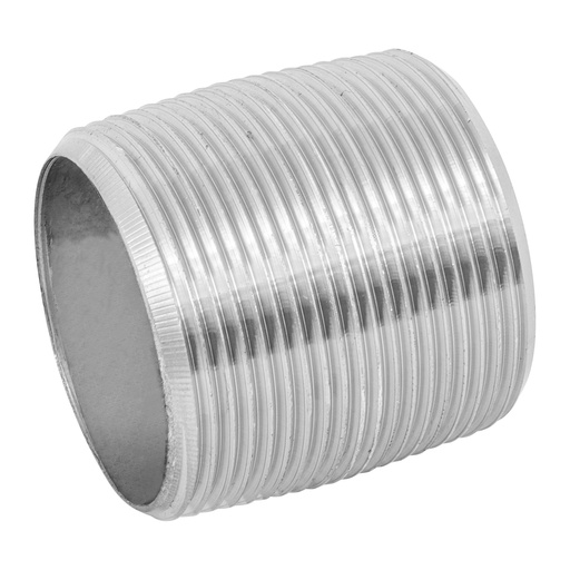 [T48790] Niple de acero galvanizado 1-1/2' cuerda corrida, Foset - Pag 709